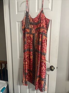 Old Navy sundress womens XXL floral paisley cotton midi